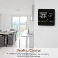 Miniatyrbilde 5 av 5: Smart LCD berøringsskjermtermostat for programmerbart elektrisk gulvvarmesystem termoregulator (1 stk)