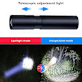 Miniatyrbild 2 av 4: Usb Starkt Ljus Bärbar Led Ficklampa Lättvikts Ficklampa i Aluminiumlegering Utomhus (1st)