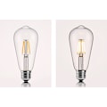 Miniatyrbilde 3 av 4: Lyspære Brun 4W Retro Tungsten Boble Lollipop Lampe E27 Boble Boble ST64 Antikk Tungsten Pære