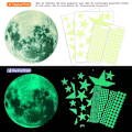 Miniatyrbild 2 av 5: Luminous Stickers Väggdekaler, 435 st Luminous Stjärnor Prickar Och Måne Väggdekaler Väggdekaler DIY För Sovrum Pojkar Flickor Barnkammare