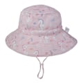 Pikkukuva 1 / 5: Vauvan aurinkolippis Kesä Ranta Upf 50+ Auringonsuojaus Vauvan Poikien Lippikset Taaperon Aurinkolippikset Lakki Vauvan Tytölle Lapselle Bucket HatMPINK HIPPOCAMPUS M PINK HIPPOCAMPUS