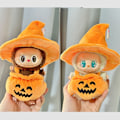 Pikkukuva 2 / 5: /RYI/Vain vaatteet Ensimmäisen ja toisen sukupolven avaimenperä Labubu vaatteet Riipus Kangas Halloween Terävä hattu Pieni kurpitsa asu 1