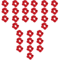 Miniatyrbillede 3 af 3: 30 stk. Julehårsscrrunchies Elastisk Hårelastik Mode Hårtilbehør Til Pige 30 stk 10X10cm 30 pcs 10X10cm
