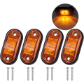 Miniatyrbillede 1 af 5: Positionslygter LED For- og baglygter Universal positionsindikator 12 Volt 24 Volt med gul pære til lastbil trailer varevogn campingvogn personbil.