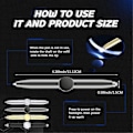Miniatyrbillede 5 af 5: /Ryi/4 stk. Fidget Pen Spinner Pen med LED-lys Multifunktionel Cool Angst Pen Hjælp Stressreducerende Kuglepen (Som Vist)43-