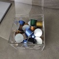 Miniatyrbillede 3 af 4: Kapsel Kaffe Opbevaringsstativ Kasse Bordplade Transparent Akryl