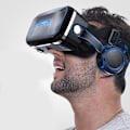 Miniatyrbillede 4 af 5: VR Virtual Reality VR Headset 3D Briller Headset Hjelme VR Briller til TV, Film & Videospil Kompatibel med iOS, Android &Support