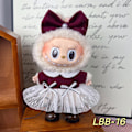 Miniatyrbild 5 av 5: /RYI/Labubu 17cm HängsmyckeBlind Box Hängsmycke Bärbara Dockkläder med Hatt Dekorativt Set Lbb-17