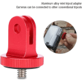 Miniatyrbillede 4 af 5: Kamera Tripod Adapter, Aluminium Legering Tripod Mount Adapter, Professionelt Videokamera Tilbehør (Rød)