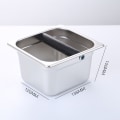 Miniatyrbild 1 av 5: Kaffe Knock Box, Espresso Dump Bin, Kaffebehållare, Rostfritt Stål Espresso Knock Box Inbyggd Behållare för Kaffegrund