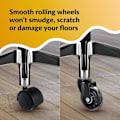 Miniatyrbilde 4 av 4: Kontorstol Hjul Rollerblade Hjul For Universell Stol Hjul Erstatning Støtter 3 Tommers Circlip Svart Transparent Hjul Innsettingsstang Pu Hjul