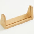 Miniatyrbillede 5 af 5: Træ Foto Ramme U-formet Postkort Holder Skrivebords Kalender Stativ Billedstativ Til Hjem Kontor 14*6*5cm 14*6*5cm