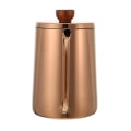Miniatyrbillede 3 af 4: Lang tud Kaffekedel med Svanehals i Rustfrit Stål 600ml Kaffekande Rosaguld 24X13.5X9CM Rose golden 24X13.5X9CM