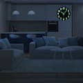 Miniatyrbillede 5 af 5: /Ryi/ 12 tommer selvlysende vægur, lydløst trædesign, natlampe Ro