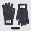 Miniatyrbillede 1 af 5: Vinterhandsker Touchscreen Dobbeltlags Elastisk Termisk Strikket Foring Varme Handsker til Koldt Vejr Gray cloth label touch screen Male/Young Student