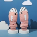 Miniatyrbild 3 av 5: 1 Par Barnvinterhandskar Småbarnsvantar För Skidåkning Pojkar Snö Flickor Vattentäta Varma Fleece Rosa pink