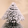 Miniatyrbild 4 av 5: Miniatyrjulgranar, 3 st Skrivbordsminiatyr Tall med Träbas för Julbord Dekoration Vinterhantverk Ornament Bord