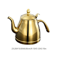 Miniatyrbillede 3 af 3: Varmebestandig Tekande Premium Rustfrit Stål Tekande Kung Fu Tekande Til Hjemmet ShopGolden23.2X13CM Golden 23.2X13CM