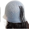 Miniatyrbild 1 av 5: 2 st Halvcirkelformade Hål Highlight Hätta Återanvändbar Highlight Hätta Silikon Förborrade Hår Highlight Hätta Tjock Hårhätta För Highlights DIY Färgning Highlight C