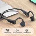 Pikkukuva 2 / 5: Luun johtavuuden Bluetooth-kuulokkeet Urheilun langattomat kuulokkeet Bluetooth 5.0 musta black