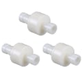 Miniatyrbild 1 av 2: 3 st Universal Adapter Rakt Envägs Plast Backventil Vattenkylare Ventil Backventil