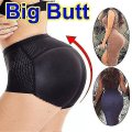 Miniatyrbilde 3 av 4: Dame Shapewear Truser med Polstring Slanke Truser Falsk Rumpe Sømløse Truser For Damer Hofte Løft MBlack M Black