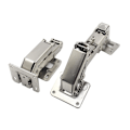 Pikkukuva 1 / 4: 170 asteen hydrauliset saranat, 35 paksu ovi vaimennussarana, vaimennushydrauliset saranat hopea (2 kpl)