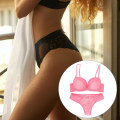 Miniatyrbilde 4 av 5: 1 Sett Sexy Undertøy for Kvinner Elegant Dame BH og Truser Sett Blonder Kvinner-undertøy Rosa 34 75D Pink 34 75D