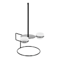 Miniatyrbillede 1 af 2: 1 Sæt Rustfrit Donut Hylde Børneferiefest Dessert Stativ Festival Donut Stativ Sort 32X21X18CM Black 32X21X18CM