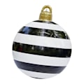 Miniatyrbillede 1 af 5: Udendørs Julepynt PVC Oppustelig Dekoreret Bold Med Oppustelig Pumpe 60cm I Diameter Havegård G