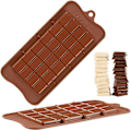 Miniatyrbilde 2 av 5: Bryte opp sjokolade, 4 stykker, mattrygg, non-stick belegg, energibarer og proteinformer