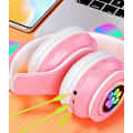 Miniatyrbillede 4 af 4: Trådløst headset med LED-lys, søde katteører, kattepote, blændende cool headset, bluetooth headset, spilheadset