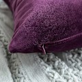 Miniatyrbild 4 av 5: Set med 2 Dekorativa Sammetskuddfodral Soffa Kuddfodral Super Mjukt Mjuk Dekoration Hem Vardagsrum Sovrum För Soffa 2 Stycken 30x30cm Fuchsia
