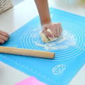 Miniatyrbild 2 av 5: 2-delat set halkfri silikonbakmatta, stor non-stick bakmatta för deg, bakning, fondant, pajdeg, pizza, bröd, kakor, lätt att rengöra_ryy