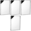 Miniatyrbillede 3 af 3: 4 stk. 450ml Transparent Kreativ Flade Vandflaske Bærbar Rejsekogler 4stk 4pcs