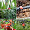 Miniatyrbillede 2 af 5: 100 stk. Dryp-vanding Drypper, Have-Emitter Sprinkler Dyser, 360° Justerbar Automatisk Dryp Vanding til Planter