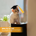 Miniatyrbild 3 av 5: 4 st Hundkläder Husdjurskläder Kläder Husdjursmössa Mini Husdjursmössa Husdjursfest Grooming Tillbehör 5.5X5.5X3.5CM