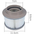 Miniatyrbillede 2 af 5: RIY_Poolfilter til MSPA oppustelige pools FD2089 4-pak6-