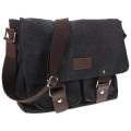 Miniatyrbilde 2 av 4: Mannsveske Menn Crossbody Menn Canvasveske Skulderveske Menn Menn Skulderveske Skulder Messenger Bag Black Black