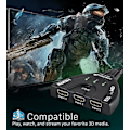 Pikkukuva 3 / 5: 3-port HDMI-kytkin Full HD 1080p:lla ja kierteisellä kaapelilla