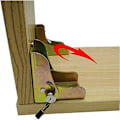 Miniatyrbilde 4 av 5: 4-pakks Folding Forlengelsesbraketter for arbeidsbordbein Fargerike Låsende Hengsler for Folding Benstøtte