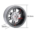 Miniatyrbilde 5 av 5: 4 stk Metall 1.9 Tommer Beadlock Hjulfelg Nav Kompatibel Med 1/10 RC Crawler Bil Axial Scx10 90046 Axi03007