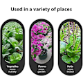 Miniatyrbillede 5 af 5: 100 stk. Mini T-formede Plastik Plantepinde Stick-in Etiketter Mærkning Plantning Markører Skilte 6cm * 10cm Praktisk Til Alle Gartner