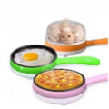 Miniatyrbillede 2 af 5: Mini Elektrisk Stegepande Dampkoger Omeletkoger Flad Bund Non-Stick Æggekoger Omeletpande