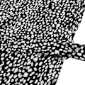 Miniatyrbillede 4 af 5: Kvindes Kjole Langærmet Efterår Rund Hals Leopard Print Bindede Talje Kjole Skørt XL Sort Black XL