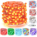 Miniatyrbillede 1 af 5: Indendørs USB Fe-lys 10m 100 LED Kobbertrådstrenglys Vandafvisende Multifarvet RGB Lys 11 Tilstande Med Fjernbetjening Dekoration Til Soveværelse Par