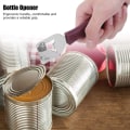 Miniatyrbilde 4 av 5: Manuell Sidekutt Boksåpner Sett Rustfritt Stål Boks Flaske Tinnåpner Gammeldags Boksåpner Side Boksåpner For Hjem Camping Restaurant (3 stk)