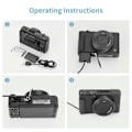 Pikkukuva 5 / 5: NP-BX1 Dummy-akku USB-A-virtalähteellä DC-liittimellä ZV-1 RX100 M7 M6 M5 RX1R HX50 HX90 HX300 HX400 -kameralle