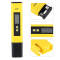 Miniatyrbillede 1 af 4: Vand Ph Test Meter Bærbar Tester Værktøj Digital Display Til Akvarium Pool Vin (1 stk, Gul)