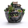 Miniatyrbillede 4 af 5: Kreativ Haveplante Pot Sukkulenter Fehus med Sød Hus Blomsterkurv Hjem Kontor Balkon Dekoration Ornamenter